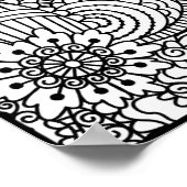 Blume Doodle 2 Poster (Ecke)