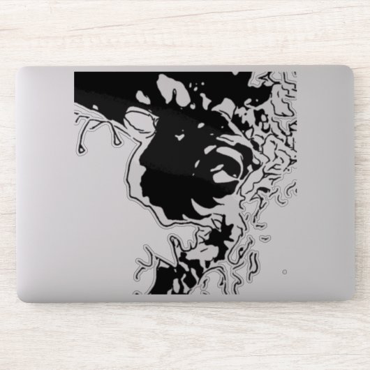 Blume Doodle Aufkleber (Computer)