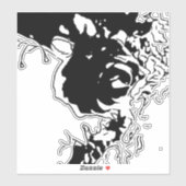 Blume Doodle Aufkleber (Blatt)