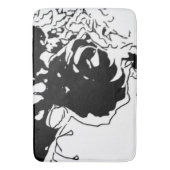 Blume Doodle Badematte (Vorderseite Vertikal)