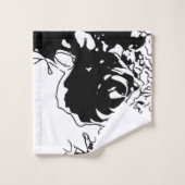 Blume Doodle Badhandtuch Set (Waschlappen)