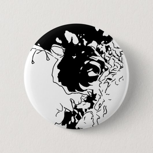 Blume Doodle Button (Vorderseite)