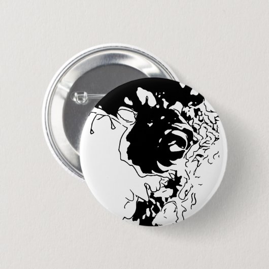 Blume Doodle Button (Vorne & Hinten)