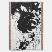 Blume Doodle Decke (Vorderseite Vertikal)