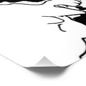 Blume Doodle Fotodruck (Ecke)