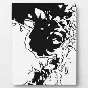 Blume Doodle Fotoplatte