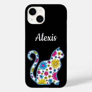 Blume Doodle Katze LGBTQ+ Pansexual Pan Prilag Fla Case-Mate iPhone 14 Hülle