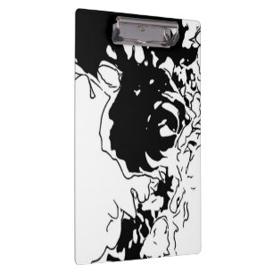 Blume Doodle Klemmbrett