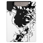 Blume Doodle Klemmbrett (Vorderseite)