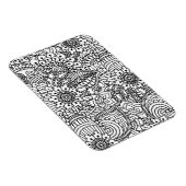 Blume Doodle Magnet (Rechte Seite)