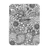 Blume Doodle Magnet (Vertikal)