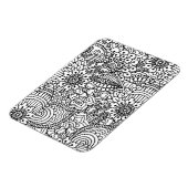 Blume Doodle Magnet (Linke Seite)