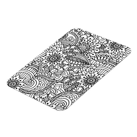 Blume Doodle Magnet (Linke Seite)