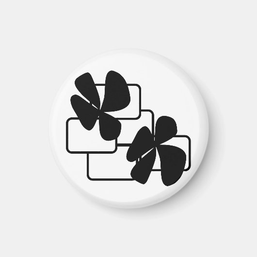 Blume Doodle Magnet (Vorne)