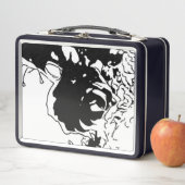 Blume Doodle Metall Brotdose (Beispiel)