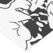 Blume Doodle Mittelgroßer Tischläufer (Ecke)