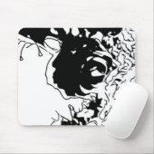 Blume Doodle Mousepad (Mit Mouse)