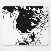 Blume Doodle Mousepad (Vorne)
