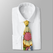 Blume Doodle Neck Tie Krawatte (Gebunden)