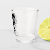 Blume Doodle Schnapsglas (Rechts)