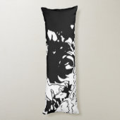 Blume Doodle Seitenschläferkissen (Rückseite (Vertikal))