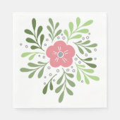 BLUME DOODLE SERVIETTE (Vorderseite)