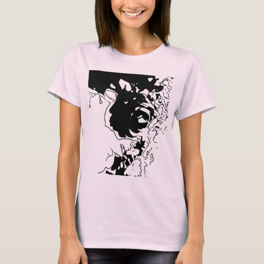 Blume Doodle T-Shirt (Vorderseite)