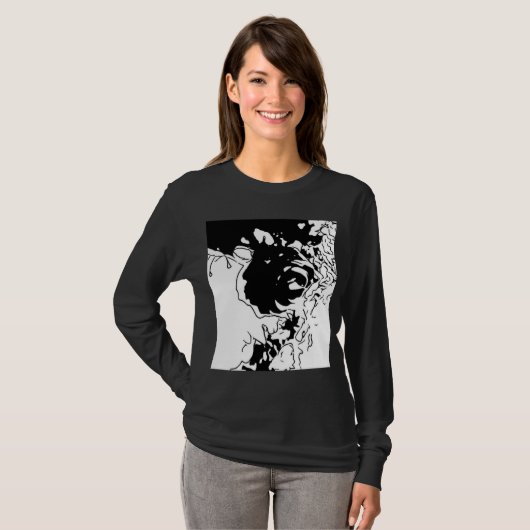 Blume Doodle T-Shirt (Vorne ganz)