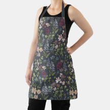 Blume doodles All-over-Print-Schürze