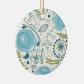 Blume Doodles Keramik Ornament (Rechts)