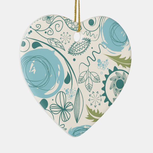 Blume Doodles Keramikornament (Rechts)