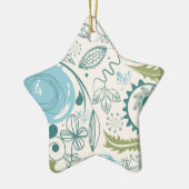 Blume Doodles Keramikornament (Links)