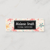 Blume Doodles Mini Visitenkarte (Vorderseite)