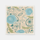 Blume Doodles Serviette (Vorderseite)