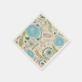 Blume Doodles Serviette (Ecke)