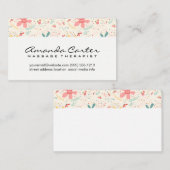 Blume Doodles Visitenkarte (Vorne/Hinten)