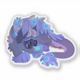 Blume Dragon Aufkleber