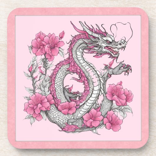 Blume Dragon Beverage Coaster Getränkeuntersetzer (Vorderseite)