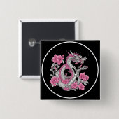 Blume Dragon Button (Vorne & Hinten)