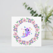 Blume Dragon Einladung (Stehend Vorderseite)