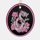Blume Dragon Keramik Ornament (Links)