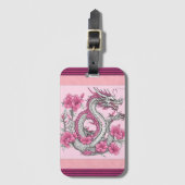 Blume Dragon Luggage Tag Gepäckanhänger (Vorderseite Vertikal)