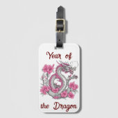 Blume Dragon Luggage Tag Gepäckanhänger (Vorderseite Vertikal)