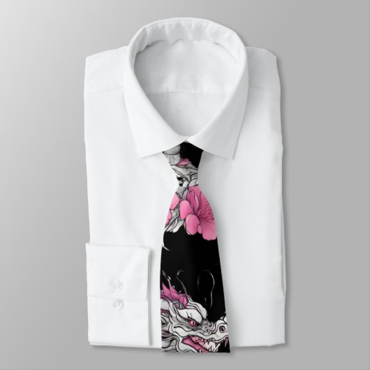 Blume Dragon Necktie Krawatte (Gebunden)