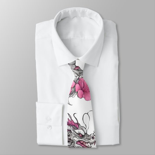 Blume Dragon Necktie Krawatte (Gebunden)
