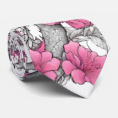 Blume Dragon Necktie Krawatte (Gerollt)