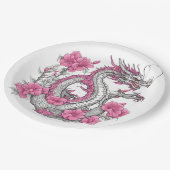 Blume Dragon Paper Plate Pappteller (Schrägansicht)