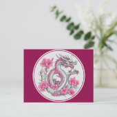Blume Dragon Postcard Postkarte (Stehend Vorderseite)