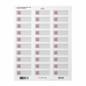 Blume Dragon Return Address Label (Vorne)