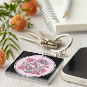 Blume Dragon Schlüsselanhänger (Vorderseite rechts)